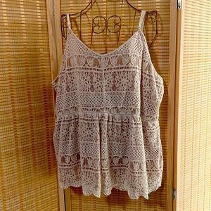 Plus size lace cami tank Maurice’s Size 2